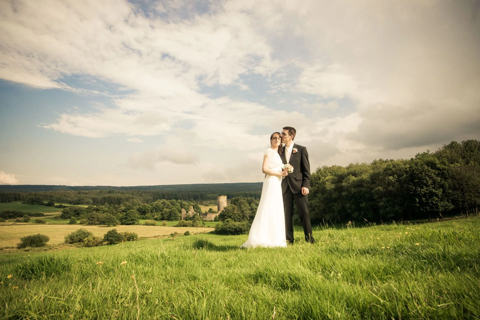 One of Matthias Friel's first weddings, 2012, at a castle ruin